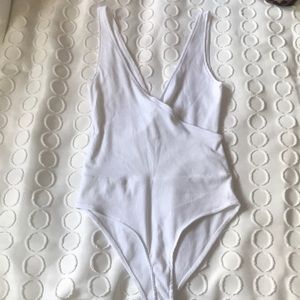 ZARA white cotton bodysuit